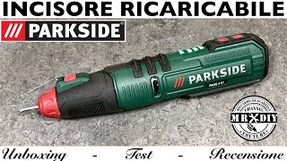 Recensione INCISORE ELETTRICO RICARICABILE PARKSIDE PAGG 4 A1 LIDL [upl. by Langill210]