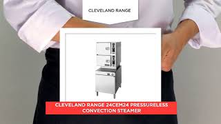 Cleveland Range 24CEM24 Pressureless Convection Steamer [upl. by Noirred]