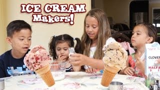 The ICE CREAM MAKERS How to use the Rival Electric Ice Cream Maker by EvanTubeHD [upl. by Aunson793]