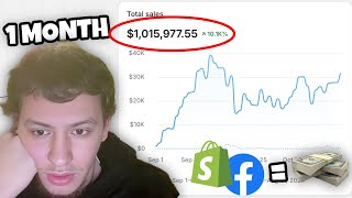 how i scaled from 0 to 1M in only 1 month dropshipping I show everything [upl. by Van]