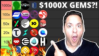 🔥BEST TINY CRYPTO GEMS WITH 1001000X POTENTIAL BY 2025 MULTIPLIER TIER LIST [upl. by Eirellam65]