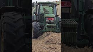 Pressage De Foin John Deere 6800 farming johndeere agriculture [upl. by Shien]