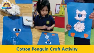 Cotton Penguin Craft Activity  The Charter School [upl. by Aneele688]