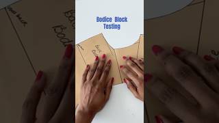 Bodice block fit testing patternmaking fashion [upl. by Crandell717]