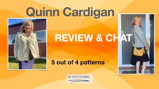 Quinn cardigan review and make by 5 out of 4 patterns [upl. by Leyes340]