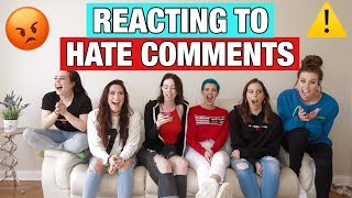 REACTING TO HATE COMMENTS [upl. by Norra]