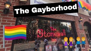 Most Popular LGBT Sites in New York Stonewall Inn Greenwich Village amp Hudson River Park [upl. by Kolosick]