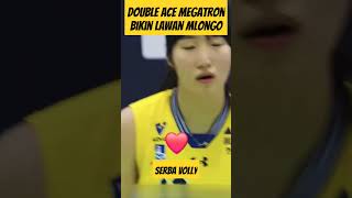 Double Ace Megatron Bikin Lawan Mlongo😁 shortsfeed volleyball fypシ゚ lucu viral trending fyp [upl. by Meagan]