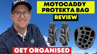 Get Organised  Motocaddy Protekta Golf Cart Bag  Waterproof and Stunning organiser top [upl. by Ahseinod569]