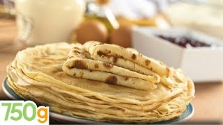 Recette inratable de crêpes  750g [upl. by Aniwde]