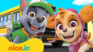 PAW Patrol Rides the School Bus 🚌 10 Minutes  Nick Jr [upl. by Nethsa]