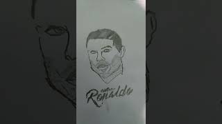 Short Drowing video 📸 Cristiano Ronaldo 😍Entertainment [upl. by Atsejam]