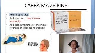 Medicine 1124 Carbamazepine Anti Epileptic Seizures Trigeminal Neuralgia Pain Mechanism [upl. by Assiram592]