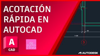 Aprende a crear COTAS RAPIDAMENTE en AutoCAD con el comando QDIM [upl. by Higbee]