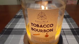 ForeverWick Tobacco Bourbon Diamond Candle Review and Reveal [upl. by Ynettirb]