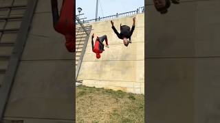 Spiderman Flip 🙃 spiderman sports marvel parkour flip [upl. by Etnohs]