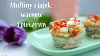 Muffiny z jajek i czerstwego pieczywa idealne zamiast kanapki do pracy  Ugotowanitv HD [upl. by Aridni]