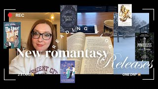 Are these new romantasy books worth your time new release romantasy reading vlog [upl. by Yeffej431]