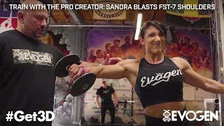 Train with The Pro Creator Sandra Grajales Blasts FST7 Shoulders at Metroflex Long Beach [upl. by Ennairrac]