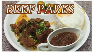 BEEF PARES RECIPE no pressure cooker [upl. by Enael]