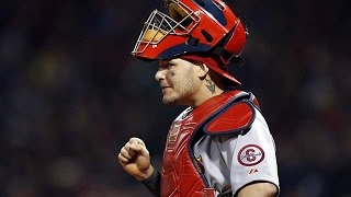 Yadier Molina 2014 First Half Highlights [upl. by Nnylannej]