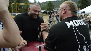 Georgi Tsvetkov Vs Nick Mode 2024 Rathdrum Armwrestling Tournament [upl. by Aenet]