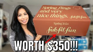 SPOILERS UNBOXING THE NEW FABFITFUN 2024 SPRING BOX WORTH 350 ALL 6 OPTIONS amp SURPRISE INSIDE [upl. by Sema]