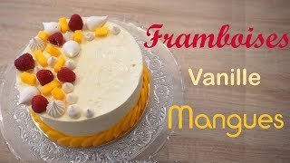 Je pâtisse un entremet mangue vanille framboise [upl. by Desdamonna673]