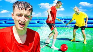 WORLDS MOST DANGEROUS SLIP N SLIDE FOOTBALL TOURNAMENT [upl. by Ydnal]