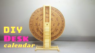 How to make Desk Calendar at home from Cardboard and Bamboo Chopsticks [upl. by Eelime]