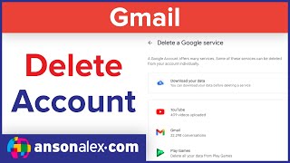 How to Delete a Gmail Account [upl. by Rapsac]