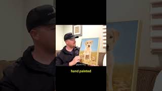 Please reach this video out to pet lovers animallover oilpaintingportrait [upl. by Nilyac190]