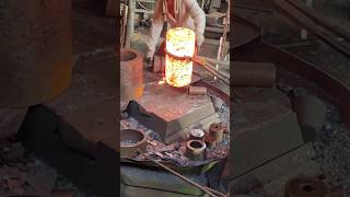 RedHot Forging Transforming Steel from Rod to Massive Block [upl. by Ellehcan]