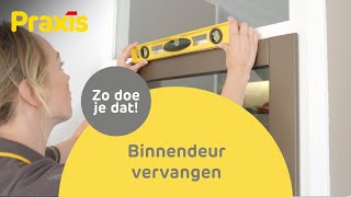 Zo vervang je een binnendeur  Stappenplan Praxis [upl. by Irahs]