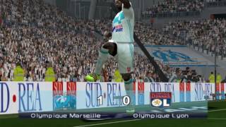 Olympique de Marseille vs Lyon 2016 2017 Ligue 1 PES6 patch stonecold [upl. by Esnahc]