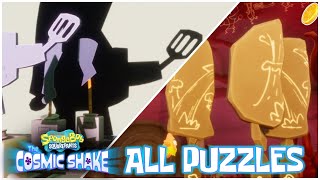 Spongebob SquarePants The Cosmic Shake  All Puzzle Solutions  All Puzzles Solved [upl. by Kcaz830]