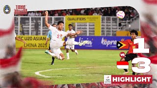 Highlights Timor Leste vs Indonesia  Kualifikasi Piala Asia U20 [upl. by Vrablik42]