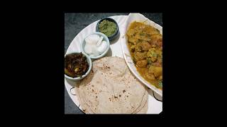 Aalu gobhi ki sabji aur roti ♥️recipefoodytshortsfoodieshortsviralvideoindianfood [upl. by Hsuk189]