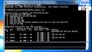 Windows Networking Command Line Tool  PATHPING [upl. by Garret]