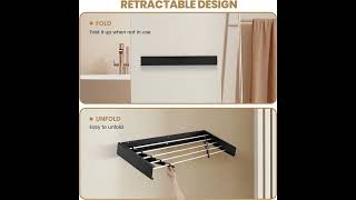 Drying Racks 100 cm Retractable WallMounted Clothes [upl. by Alenairam]