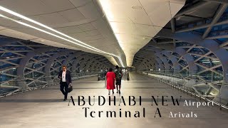 Abu Dhabi new Airport Terminal A arrivals 2023 [upl. by Docile]