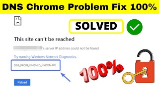 DNS PROBE FINISHED NXDOMAIN error fixed 100 windows 7  How to Fix DNS PROBE STARTED NXDOMAIN [upl. by Deanne]