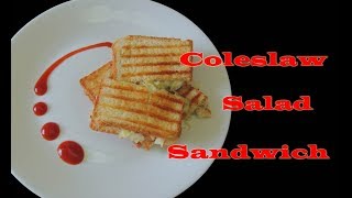 Coleslaw Sandwich  Without Mayonnaise Sandwich  Ritus Kitchen [upl. by Herzog]