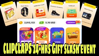 HOW TO PARTICIPATE IN CLIPCLAPS 24HR GIFT SLASH EVENT [upl. by Wileen]