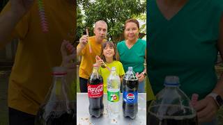 Pepsi 7up CocaCola VS Mentos shorts GamGam Family [upl. by Fogel]