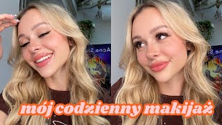 MÓJ CODZIENNY MAKIJAŻ 💗 produkty drogeryjne [upl. by Aneer]