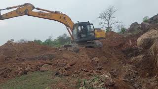 New Quarry Site Preparation Clearing Overburden for Blast Face Drilling [upl. by Laerol]