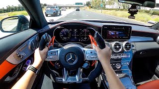 LAST V8 C63  2020 Mercedes Benz C63s AMG Coupe POV Drive Stage 2FI Exhaust [upl. by Ellenwahs]