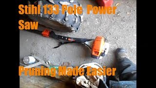 STIHL HT 133 Pole Power Pruner tree trimmer Smart Farm Technology [upl. by Adnopoz]