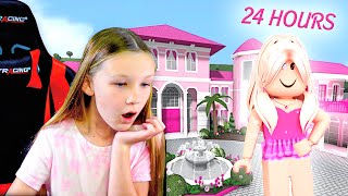 Living In Barbie Dream House for 24 Hours [upl. by Donna]